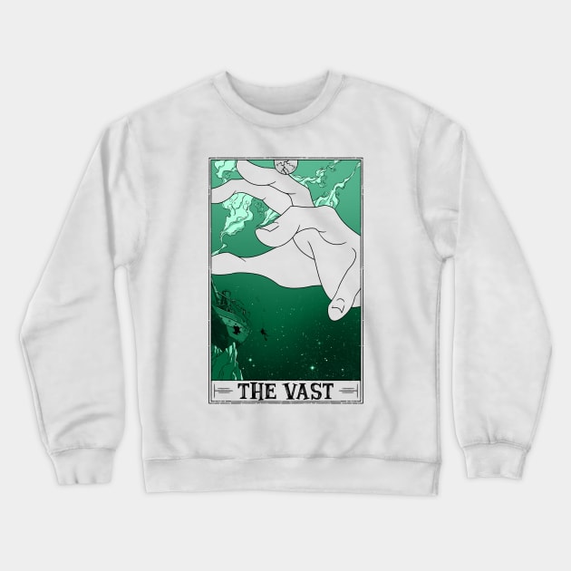 The Vast Tarotesque (Light) Crewneck Sweatshirt by Rusty Quill